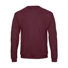 Férfi Felső  hosszú ujjú B&C Crewneck Sweatshirt Unisex - WUI23   Burgundi vörös   urespolo.hu