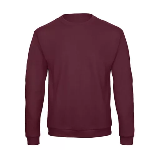 Férfi Felső  hosszú ujjú B&C Crewneck Sweatshirt Unisex - WUI23   Burgundi vörös   urespolo.hu