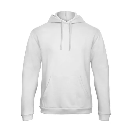 Férfi kapucnis hosszú ujjú pulóver B and C ID.203 50/50 Hooded Sweatshirt Unisex S, Fehér