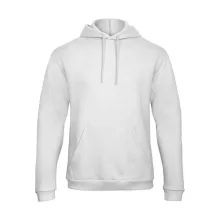 Férfi kapucnis hosszú ujjú pulóver B and C ID.203 50/50 Hooded Sweatshirt Unisex M, Fehér