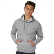 Férfi kapucnis hosszú ujjú pulóver B and C ID.203 50/50 Hooded Sweatshirt Unisex M, Fehér