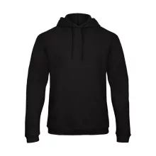 Férfi kapucnis hosszú ujjú pulóver B and C ID.203 50/50 Hooded Sweatshirt Unisex XL, Fekete