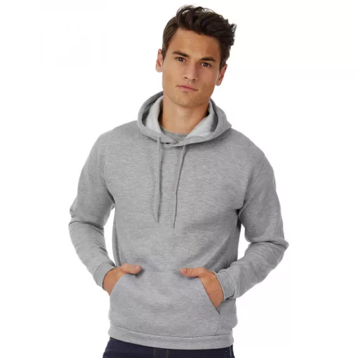 Férfi kapucnis hosszú ujjú pulóver B and C ID.203 50/50 Hooded Sweatshirt Unisex XL, Anthracite