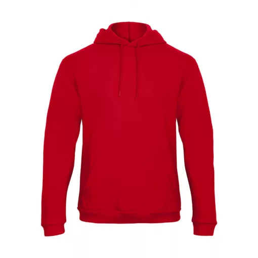 Férfi kapucnis hosszú ujjú pulóver B and C ID.203 50/50 Hooded Sweatshirt Unisex XL, Piros