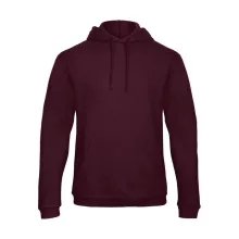 Férfi kapucnis hosszú ujjú pulóver B and C ID.203 50/50 Hooded Sweatshirt Unisex XL, Burgundi v