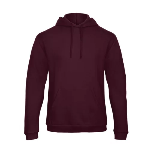 Férfi kapucnis hosszú ujjú pulóver B and C ID.203 50/50 Hooded Sweatshirt Unisex XL, Burgundi v
