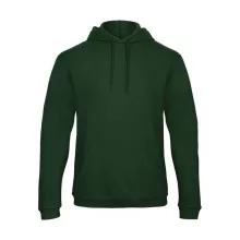 Férfi kapucnis hosszú ujjú pulóver B and C ID.203 50/50 Hooded Sweatshirt Unisex XL, Sötétzöld