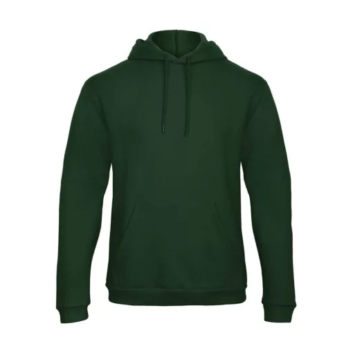 Férfi kapucnis hosszú ujjú pulóver B and C ID.203 50/50 Hooded Sweatshirt Unisex XL, Sötétzöld