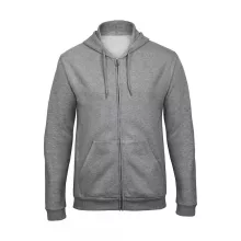 Férfi kapucnis hosszú ujjú mellény B and C ID.205 50/50 Hooded Full Zip Sweat Unisex 2XL, Heath