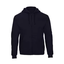 Férfi kapucnis hosszú ujjú mellény B and C ID.205 50/50 Hooded Full Zip Sweat Unisex L, Sötétké
