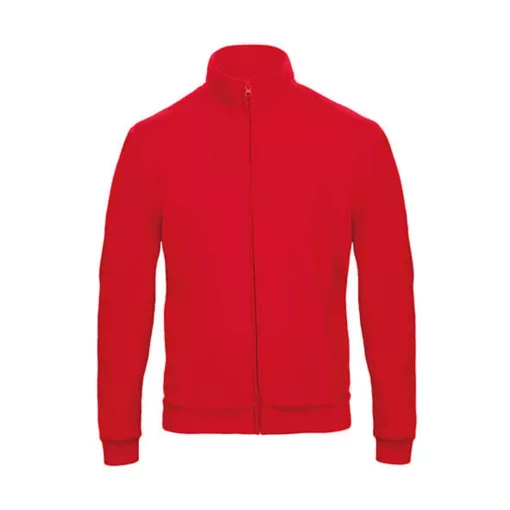 Férfi Felső  hosszú ujjú B&C Full Zip Sweatjacket Unisex - WUI26   Piros   urespolo.hu