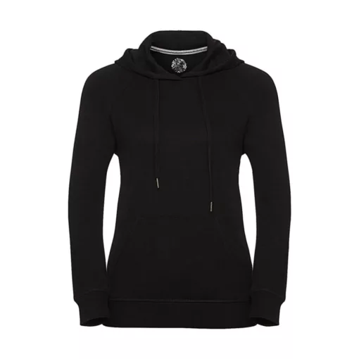 Női kapucnis hosszú ujjú felső Russell Europe Ladies' HD Hooded Sweat XL, Fekete