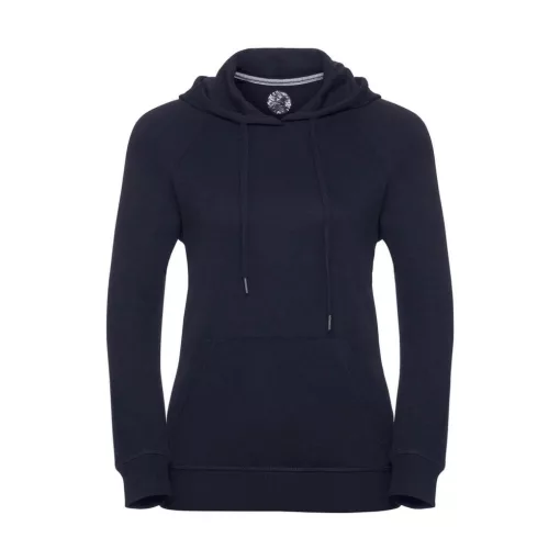 Női kapucnis hosszú ujjú felső Russell Europe Ladies' HD Hooded Sweat L, Sötétkék (navy)