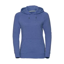 Női kapucnis hosszú ujjú felső Russell Europe Ladies' HD Hooded Sweat L, Kék marl