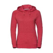Női kapucnis hosszú ujjú felső Russell Europe Ladies' HD Hooded Sweat XS, Piros marl