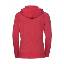 Női kapucnis hosszú ujjú felső Russell Europe Ladies\' HD Hooded Sweat XS, Piros marl