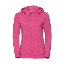 Női kapucnis hosszú ujjú felső Russell Europe Ladies' HD Hooded Sweat 2XL, Rózsaszín marl