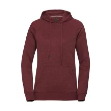 Női kapucnis hosszú ujjú felső Russell Europe Ladies' HD Hooded Sweat M, Maroon Marl