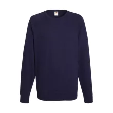 Férfi Pulóver  Hosszú ujjú Fruit of the Loom Lightweight Raglan Sweat   Fekete   urespolo.hu