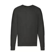 Férfi Pulóver  Hosszú ujjú Fruit of the Loom Lightweight Raglan Sweat   Fekete   urespolo.hu