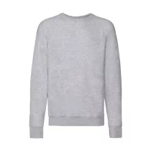 Férfi Pulóver  Hosszú ujjú Fruit of the Loom Lightweight Raglan Sweat   Heather szürke   urespo