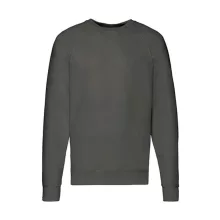 Férfi Pulóver  Hosszú ujjú Fruit of the Loom Lightweight Raglan Sweat   Világos grafitszürke