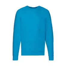 Férfi Pulóver  Hosszú ujjú Fruit of the Loom Lightweight Raglan Sweat   Azur kék   urespolo.hu