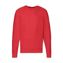 Férfi Pulóver  Hosszú ujjú Fruit of the Loom Lightweight Raglan Sweat   Piros   urespolo.hu