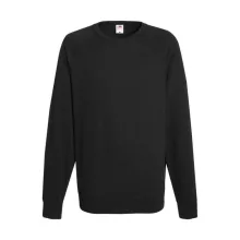 Férfi Pulóver  Hosszú ujjú Fruit of the Loom Lightweight Raglan Sweat   Burgundi vörös   urespo