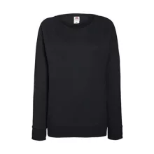 Női Pulóver  Hosszú ujjú Fruit of the Loom Lightweight Raglan Sweat Lady-Fit   Fehér   urespolo