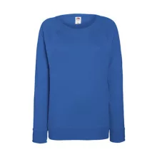 Női Pulóver  Hosszú ujjú Fruit of the Loom Lightweight Raglan Sweat Lady-Fit   Fehér   urespolo