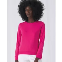 Női hosszú ujjú organikus pulóver B and C Organic Crew Neck /women French Terry S, Törtfehér