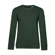 Női hosszú ujjú organikus pulóver B and C Organic Crew Neck /women French Terry XS, Sötétzöld