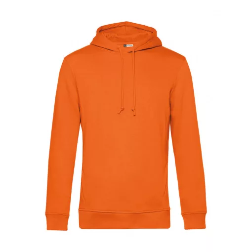 Férfi kapucnis hosszú ujjú organikus pulóver B and C Organic Hooded 3XL, Narancssárga