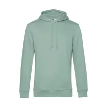 Férfi kapucnis hosszú ujjú organikus pulóver B and C Organic Hooded 2XL, Sage