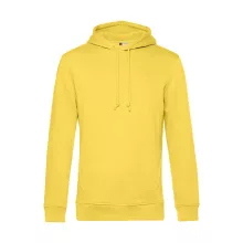 Férfi kapucnis hosszú ujjú organikus pulóver B and C Organic Hooded 2XL, Sárga fizz