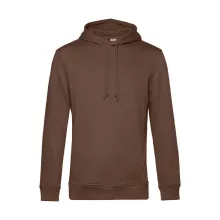 Férfi kapucnis hosszú ujjú organikus pulóver B and C Organic Hooded 2XL, Mocha