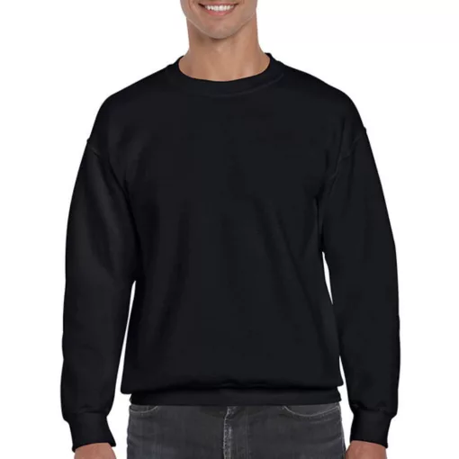 Uniszex Pulóver  Hosszú ujjú Gildan DryBlend Adult Crewneck Sweat   Fekete   urespolo.hu