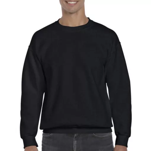 Uniszex Pulóver  Hosszú ujjú Gildan DryBlend Adult Crewneck Sweat   Fekete   urespolo.hu