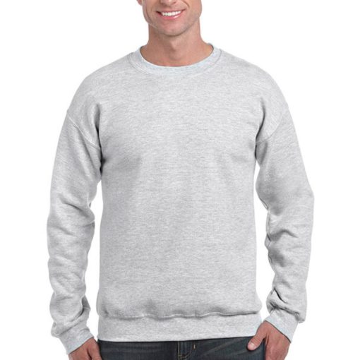 Uniszex Pulóver  Hosszú ujjú Gildan DryBlend Adult Crewneck Sweat   Hamuszürke   urespolo.hu