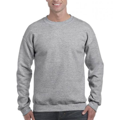 Uniszex Pulóver  Hosszú ujjú Gildan DryBlend Adult Crewneck Sweat   Hamuszürke   urespolo.hu
