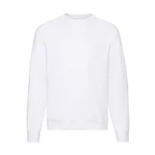 Uniszex Pulóver  Hosszú ujjú Fruit of the Loom Sweatshirt Raglan   Fehér   urespolo.hu