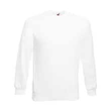 Uniszex Pulóver  Hosszú ujjú Fruit of the Loom Sweatshirt Raglan   Fehér   urespolo.hu