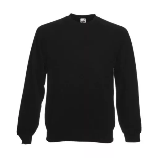 Uniszex Pulóver  Hosszú ujjú Fruit of the Loom Sweatshirt Raglan   Fehér   urespolo.hu