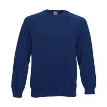 Uniszex Pulóver  Hosszú ujjú Fruit of the Loom Sweatshirt Raglan   Fehér   urespolo.hu
