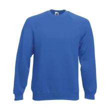 Uniszex Pulóver  Hosszú ujjú Fruit of the Loom Sweatshirt Raglan   Fehér   urespolo.hu