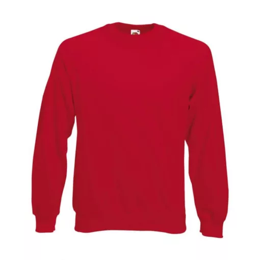 Uniszex Pulóver  Hosszú ujjú Fruit of the Loom Sweatshirt Raglan   Fehér   urespolo.hu