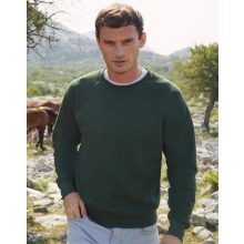 Uniszex hosszú ujjú pulóver Fruit of the Loom Classic Raglan Sweat 3XL, Sötétkék (navy)