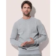 Férfi pulóver  hosszú ujjú Stedman Active Sweatshirt   Heather szürke   urespolo.hu