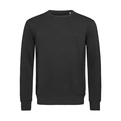 Férfi pulóver  hosszú ujjú Stedman Active Sweatshirt   Opál fekete   urespolo.hu